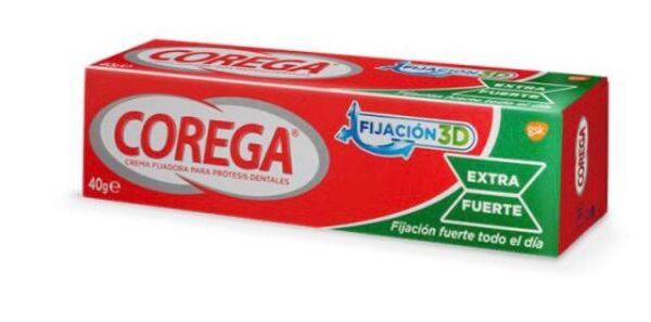 Corega crema extra fuerte adhesivo protesis dental 1 tubo 70 g sabor menta