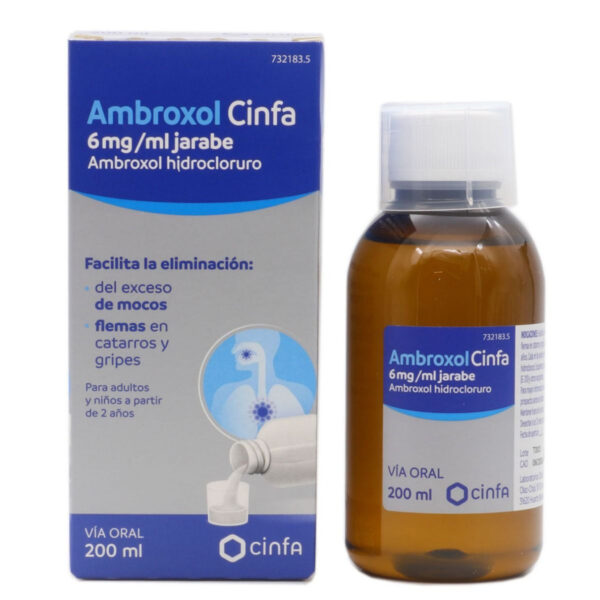 Ambroxol cinfa 6 mg/ml jarabe 1 frasco 200 ml