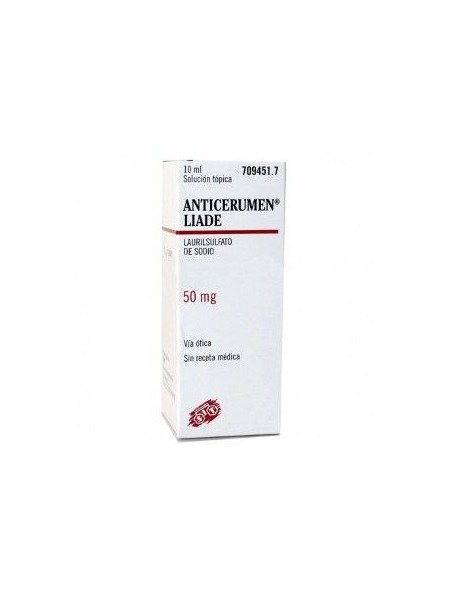 Anticerumen liade 50 mg/ml gotas oticas en solucion 1 frasco 10 ml