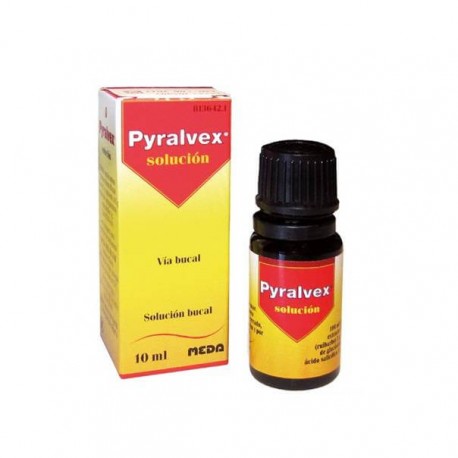 Pyralvex 10 mg/ml + 50 mg/ml solucion bucal 1 frasco 10 ml