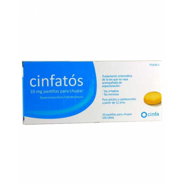Cinfatos 10 mg 20 pastillas para chupar