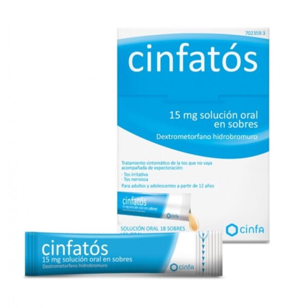 Cinfatos 15 mg 18 sobres solucion oral