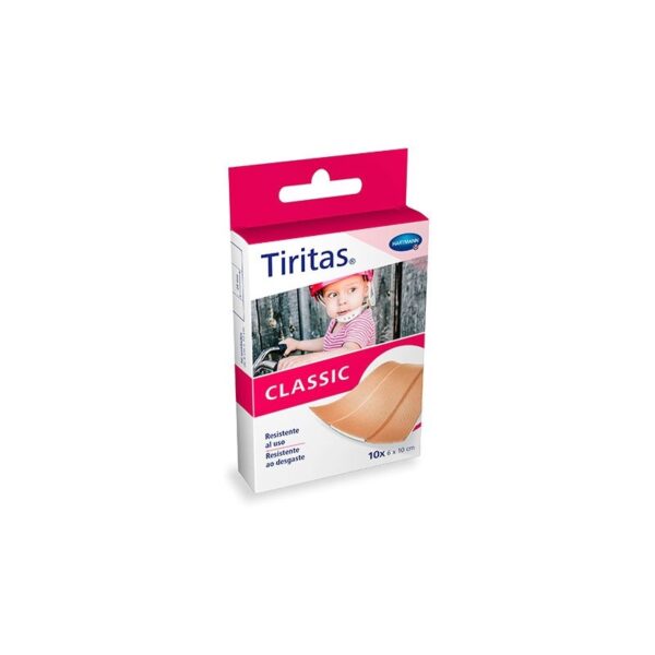 Tiritas classic aposito adhesivo 10 unidades 10 cm x 6 cm continuas