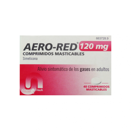 Aero red 120 mg 40 comprimidos masticables
