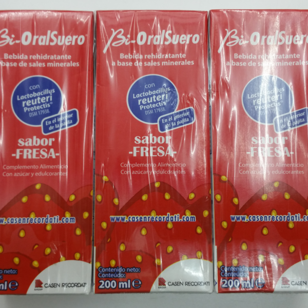 Bioralsuero 2 tetrabriks 330 ml sabor fresa