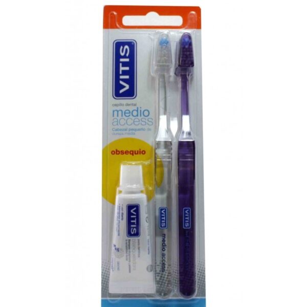 Cepillo dental adulto vitis medio duplo