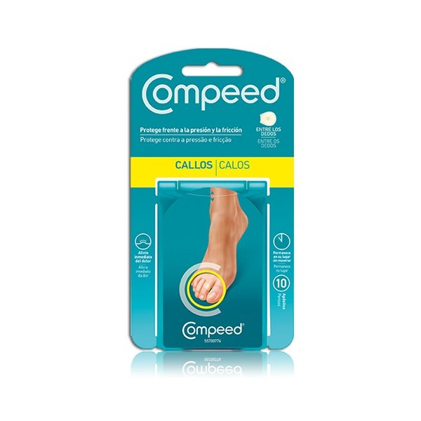 Compeed callos hidrocoloide entre dedos 10 unidades
