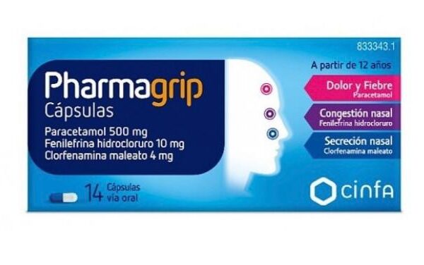 Pharmagrip congestion y secrecion nasal 14 capsulas