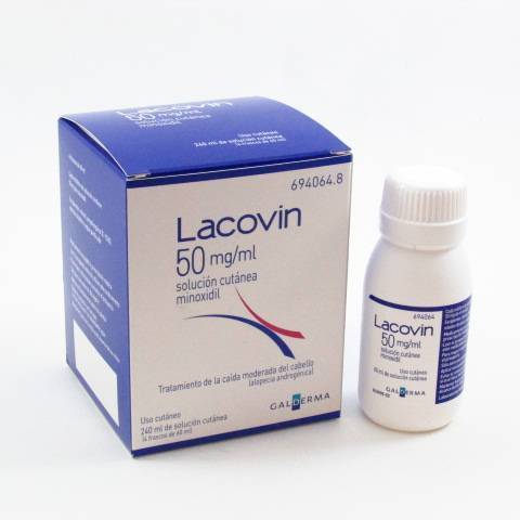 Lacovin 50 mg/ml solucion cutanea 4 frascos 60 ml