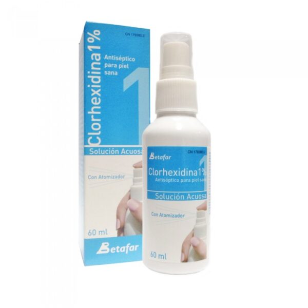 Clorhexidina betafar 1% solucion acuosa 1 frasco atomizador 60 ml