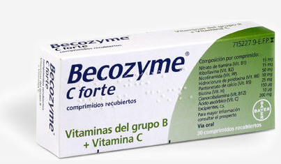 Becozyme c forte 30 comprimidos recubiertos