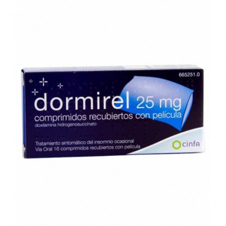 Dormirel 25 mg 16 comprimidos recubiertos