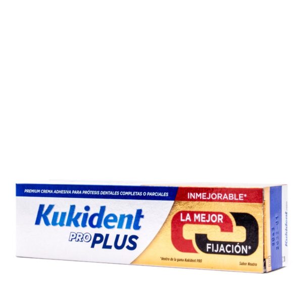 Kukident pro plus firmeza al masticar 1 envase 40 g sabor neutro