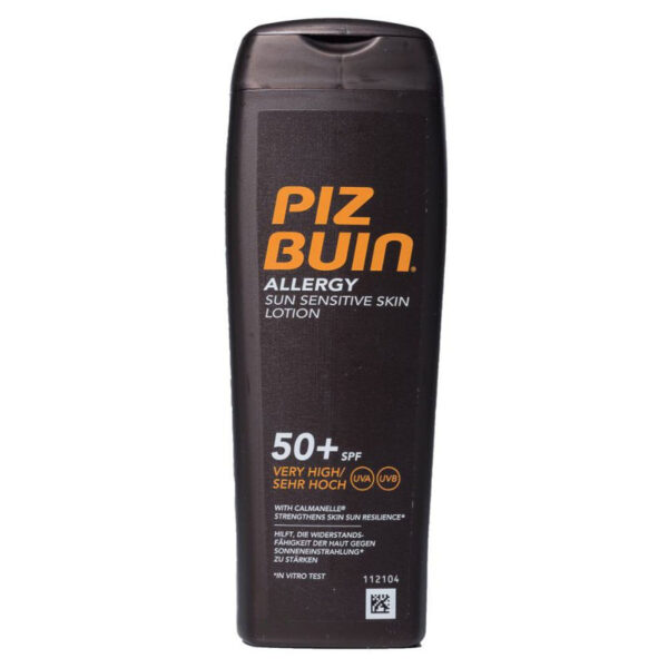 Piz buin allergy locion piel sensible al sol spf 50+ proteccion muy alta 1 envase 200 ml