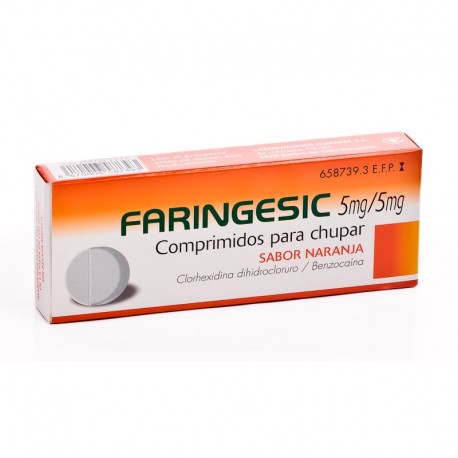 Faringesic 5 mg/5 mg 20 comprimidos para chupar (sabor menta)