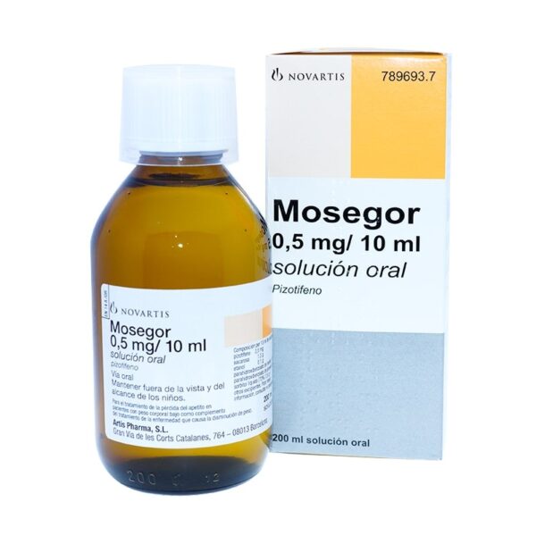 Mosegor 0,25 mg/5 ml solucion oral 1 frasco 200 ml