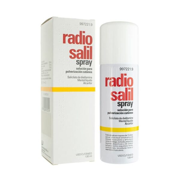 Radio salil aerosol cutaneo en solucion 1 envase 130 ml