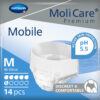 Absorb inc orina ligera con slip molicare premium mobile 14 unidades talla m 6 gotas color azul