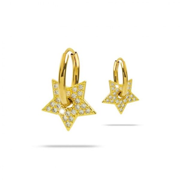 Jewels pendiente aro colgante estrella