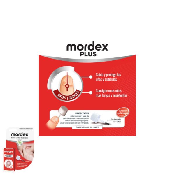 Mordex esmalte amargo transparente 1 envase 9 ml con pincel