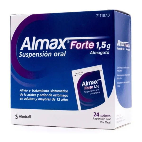 Almax forte 1,5 g 24 sobres suspension oral