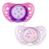Chupete caucho anatomico chicco physio compact 6 - 12 meses 2 unidades color rosa