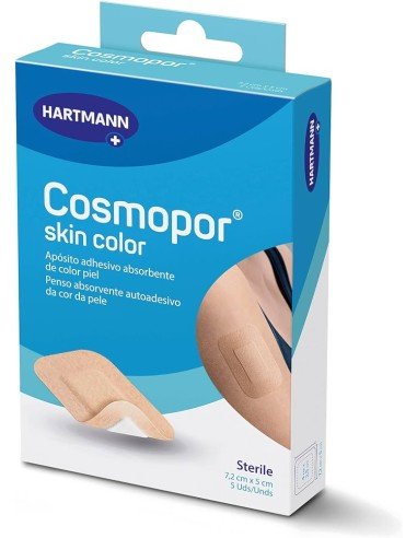 Aposito esteril cosmopor skin color 5 unidades 7,2 x 5 cm