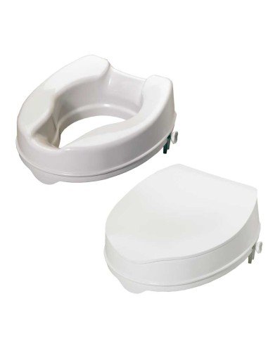 Asiento de retrete eleva savanah con tapa 10 cm