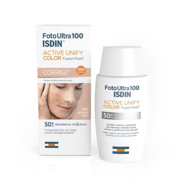 Isdin fotoultra 100 active unify 1 envase 50 ml color