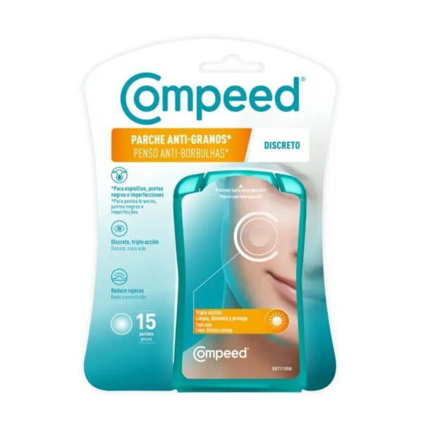 Compeed parche anti-granos discreto triple accion 15 unidades
