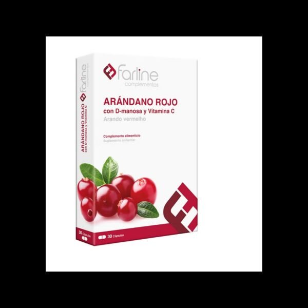 Farline complementos arandano rojo + vitamina c + d-manosa 30 capsulas