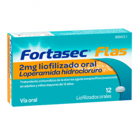 Fortasec flas 2 mg 12 liofilizados orales