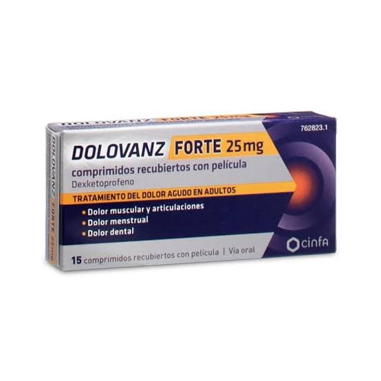 Dolovanz forte 25 mg 15 comprimidos recubiertos