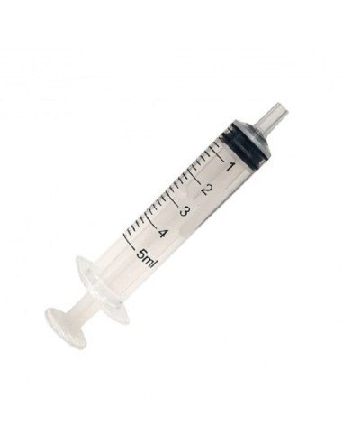 Jeringa apirogena de 3 cuerpos aposan botiquin 100 unidades 5 ml
