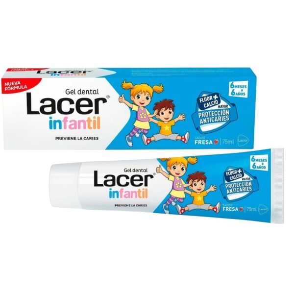 Lacer infantil gel dental 1 tubo 75 ml sabor fresa