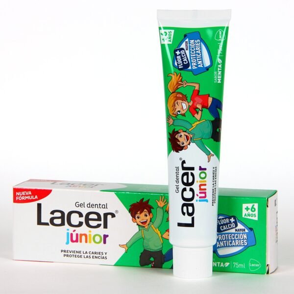 Lacer junior gel dental 1 tubo 75 ml sabor menta