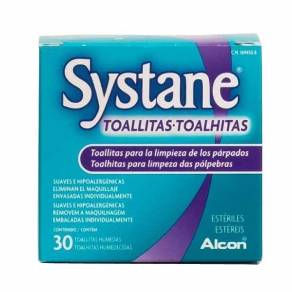 Systane toallitas humedas esteriles limpieza parpebral 30 toallitas