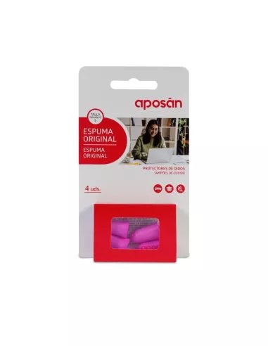 Tapones oidos espuma original aposan 4 unidades talla s