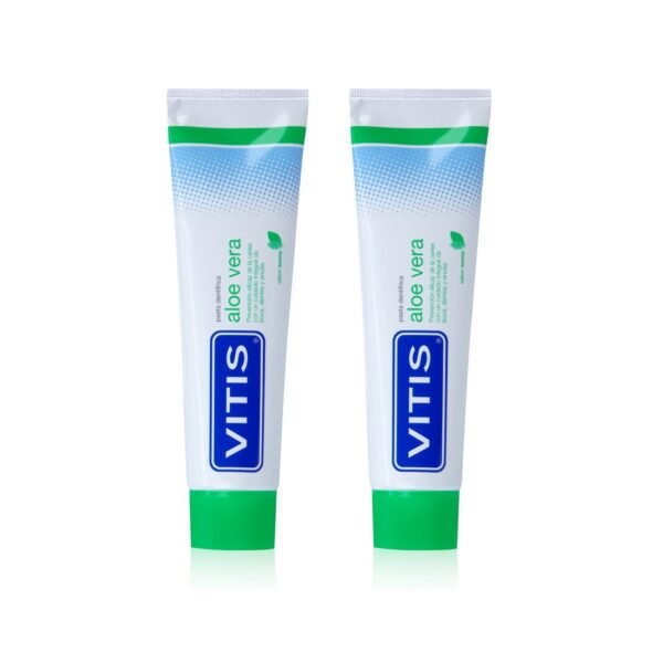 Vitis aloe vera pasta dentifrica 2 envases 150 ml sabor manzana